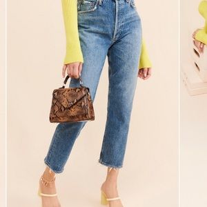 Agolde Riley cropped jean